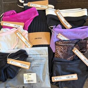 NWT SKIMS Lot of 10 Underwear Sock Size small Bundle